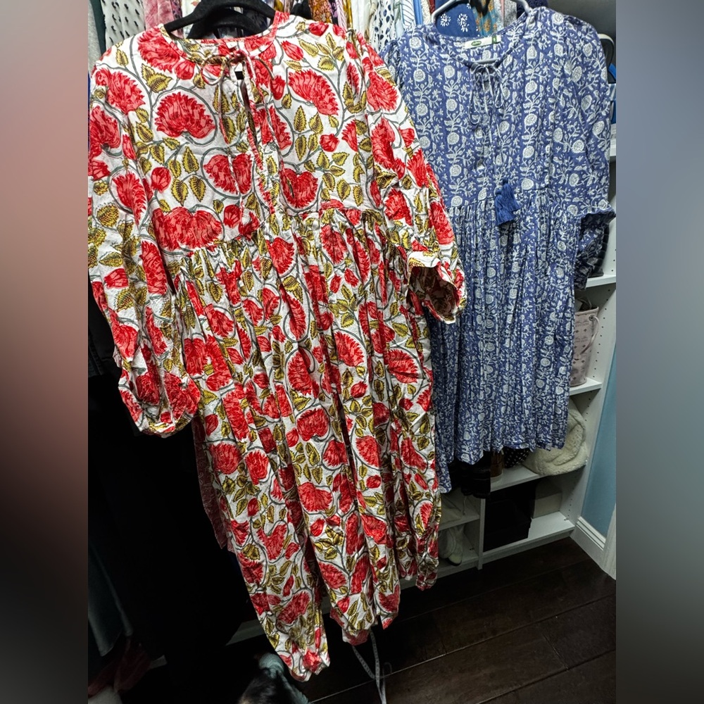 Kyra style India cotton Floral maxi Dress